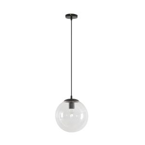 Bubble-250 Clear Glass Pendant Black - 31464