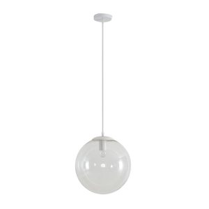 Bubble-300 Clear Glass Pendant White - 31479