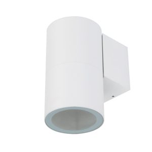 Piper 240V E27 12W LED Round Wall Pillar Light White / Warm White - 49257