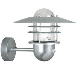 Agger Outdoor Wall Light With Sensor Galvanized Steel - 74501031