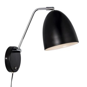 Alexander 240V E27 Wall Light Black - 48621003