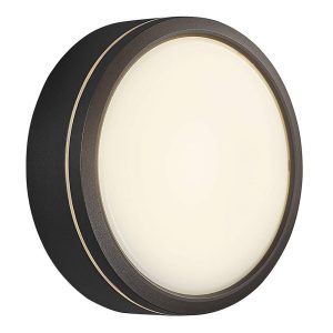 Ava 9.5W LED Wall / Ceiling Light Black / Warm White - 2019016003