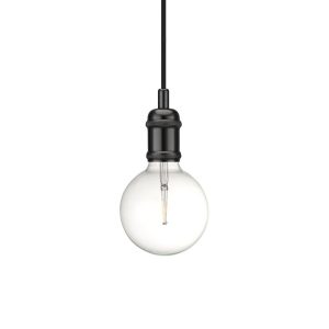 Avra 1 Light Pendant Suspension Black Chrome - 84800003