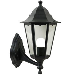 Cardiff Outdoor Upward Wall Light Black - 74371003