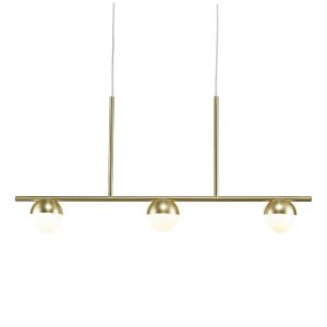 Contina 240V G9 3 Light Pendant Brass - 2010953035