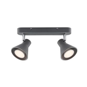 Eik 240V GU10 Twin Wall Light Grey - 45770110