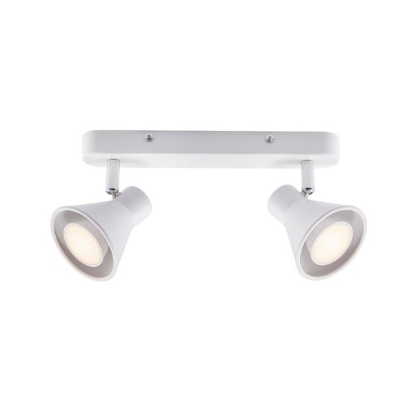 Eik 240V GU10 Twin Wall Light White - 45770101