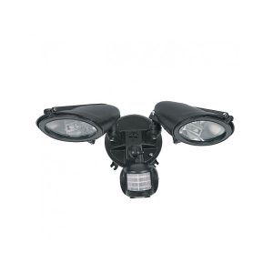 Twin IP33 Sensor Floodlight Black - KS200-BL