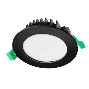 Blitz II Dimmable 10W LED Downlight Matt Black / Tri-Colour - TLBD34510MD