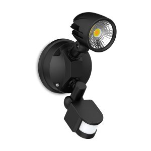 Condor 11W LED Single Spotlight With Sensor Black / Tri Colour - CONDOR SENSOR-13961