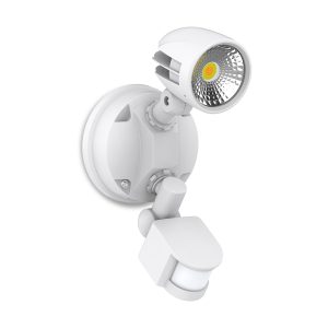 Condor 11W LED Single Spotlight With Sensor White / Tri Colour - CONDOR SENSOR-13962