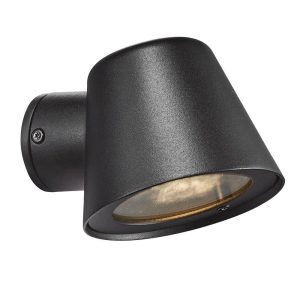 Aleria 240V GU10 Outdoor Wall Light Black - 2019131003