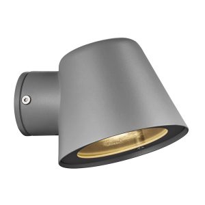 Aleria 240V GU10 Outdoor Wall Light Grey - 2019131010