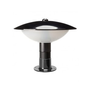 Eden 20W LED Pole Mount Mushroom Light Black / Warm White - BZL-104L-BL