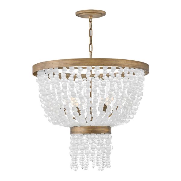 Dune 6 Light Large Chandelier Burnished Gold - U/HK/FR30206BNG