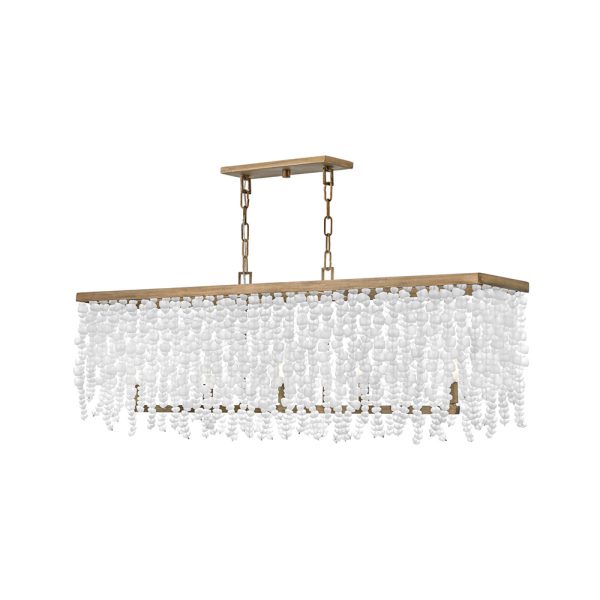 Dune 5 Light Linear Chandelier Burnished Gold - U/HK/FR30208BNG