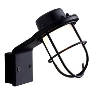 Marina Bathroom 240V G9 Wall Light Black - 62329903