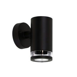 Tove 240V GU10 Fixed Wall Light Black - OL7461BK