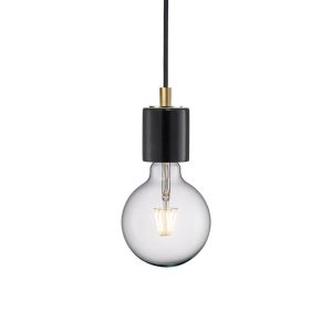 Siv 1 Light Pendant Black - 45883003