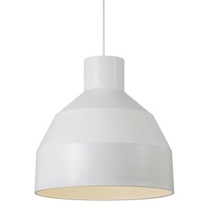 William 32 1 Light Pendant Matt White - 48463001