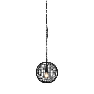 Cray 1 Light Wire Weave Ball Pendant Small Black - ZAF11216