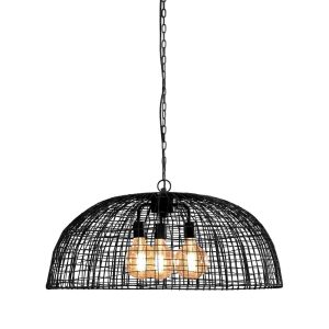 Cray 3 Light Wire Weave Dome Pendant Black - ZAF11217