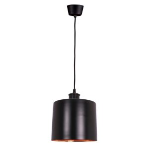 Portofino Large Pendant Black / Copper - ELPRFT34BLKCOP