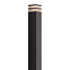 Elm 240V E27 Bollard Light Black - 45348003