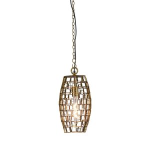 Dali 1 Light Pendant Small Antique Brass - ZAF11225