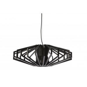 Agry 620 1 Light Timber Pendant - AGRY-620 Black