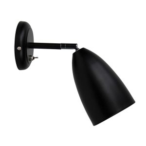 Salem Switched Adjustable Wall Light Matt Black - OL55211BK