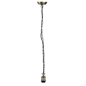 Albany 1 Light Chain Ceiling Light Suspension Antique Brass - OL69322AB