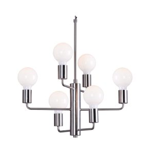 Ashley 6 Light Pendant Nickel - ELFAB6745600