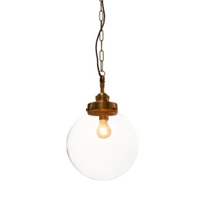 Celeste 1 Light Pendant Medium Antique Brass - ELPIM58973AB