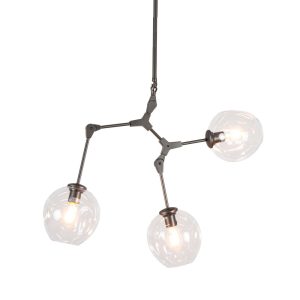 Replica Lindsey Adelman Branch Bubble Pendant 3 Heads Venos Gunmetal Grey - ELRGB03B