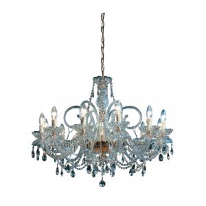 Granada 12 Light Crystal Chandelier - Gold - CRI-GRANDA-12P