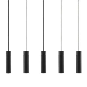 Tilo 5 Light Pendant Black - 2010483003