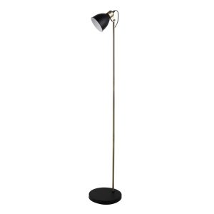 Leah 1 Light Floor Lamp Black - 22539