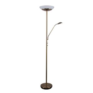 Eden 23W Mother & Child LED Floor Lamp Antique Brass / Warm White - 22500