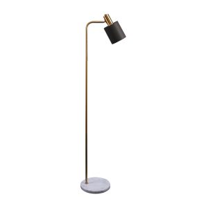 Marisol 1 Light Floor Lamp Black / Antique Brass - 22523