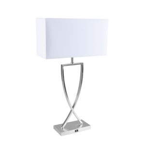 Giana 1 Light Table Lamp Satin Chrome - 22543