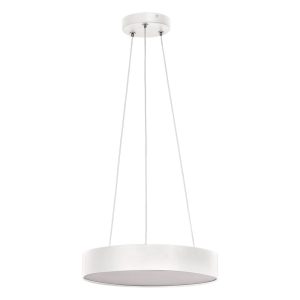 Nella 30W Dimmable LED Pendant White / Tri-Colour - HV5893T-WHT-PDT