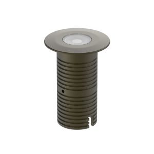 Phoenix 7W LED Wall Washer Dimmable Inground Uplighter Aged Brass / Green - AQL-530-B3-D007GNA1Q