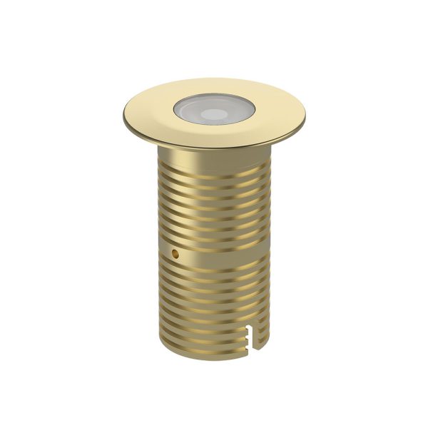 Phoenix 10W LED Wall Washer Dimmable Inground Uplighter Natural Brass / RGBW - AQL-530-B6-Z010Z2A1Q