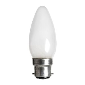 Halogen Frosted Candle 18W B22 - CAN18WBCP