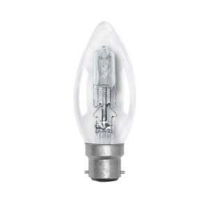 Halogen Candle 28W BC Clear - CAN28WBCC