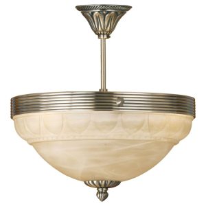 Marbella 3 Light Semi Flush Light Bronze / Champagne - 85856