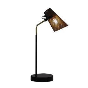 Perfo 1 Light Table Lamp Black / Brass / Bronze - SL98831AB