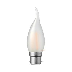 Filament Frosted Flame Candle LED 4W B22 Dimmable / Warm White - F422-C35T-F-27K