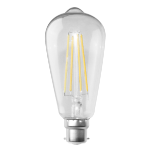 Filament ST64 Clear 8W LED B22 Dimmable / Warm White - LST21WW/B22D/C